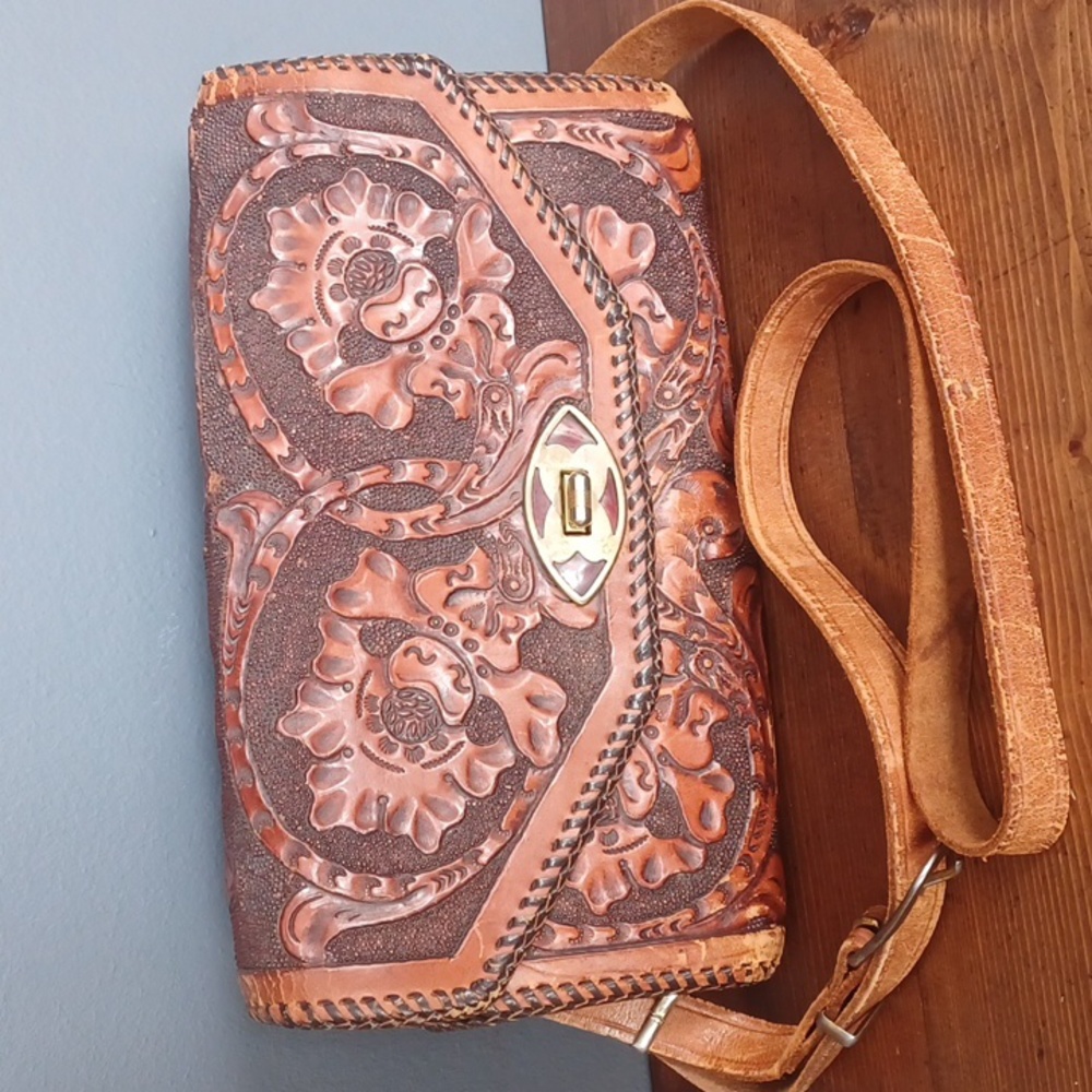 Tooled purse